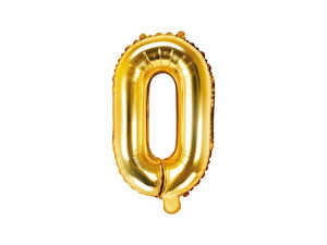 balon foliowy Litera "O" wys:35cm złoty