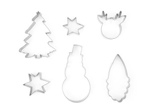 6szt wykrawacze do ciastek Merry Christmas
