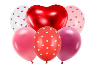 6szt zestaw balonów Be mine valentine