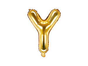 balon foliowy Litera "Y" wys:35cm złoty