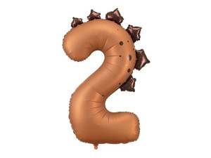 Balon foliowy Cyfra ''2'' Dinozaur wys:105cm