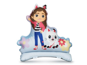 stojący balon foliowy Koci Domek Gabi 100cm*116cm