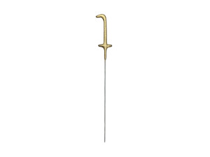Zimne ognie Cyfra 1, złoty, 15cm