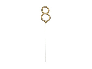 Zimne ognie Cyfra 8, złoty, 15cm