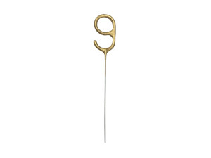 Zimne ognie Cyfra 9, złoty, 15cm