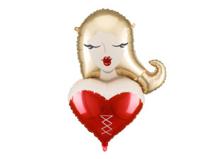 Balon foliowy Dziewczyna wys:95cm szer:66cm