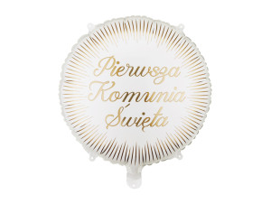 Balon foliowy pastylka I Komunia Święta 45cm(18")