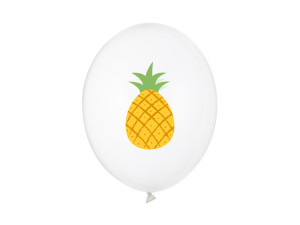50szt Balony Strong 30cm Ananas Crystal Clear