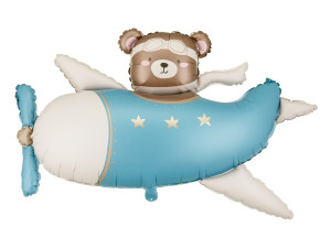 Balon foliowy Miś w Samolocie szer:111cm