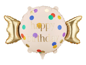 Balon foliowy Cukierek Happy Birthday szer:76,5cm