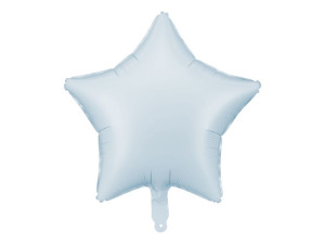 balon foliowy gwiazdka szer:48cm mglisty niebieski