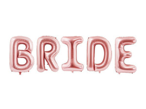 Balony "Bride" wys:86cm szer:280cm rosegold