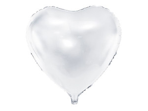 balon foliowy Serce szer:45cm białe