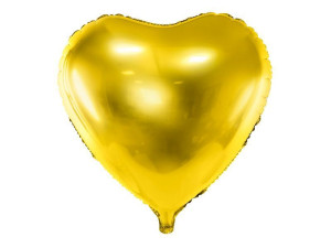 balon foliowy Serce szer:45cm złoty