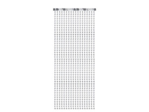 Kurtyna - Gwiazdki, srebrny, 100x245 cm