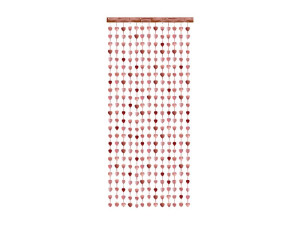 Kurtyna - Serca, różowe złoto, 100x245 cm