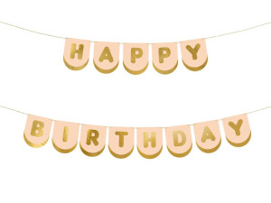 Baner Happy Birthday Konie, 13 x 150 cm.