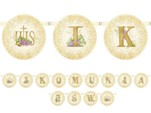Baner I Komunia Św. 200cm*13cm