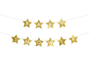 Baner Baby shower złoty szer:290cm