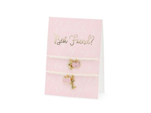 Kartka z bransoletkami Best Friends, 10.5x14.8cm