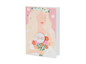 kartka z pinem Bride 10,5x15 cm
