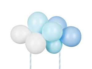 Balonowy topper na tort, niebieski, 29 cm
