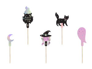6szt toppery do muffinek Halloween wys:14cm