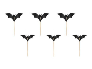 6szt toppery do muffinek Nietoperze wys:3,6-4,7cm