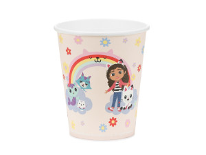 6szt Kubeczki Koci Domek Gabi, mix, 250 ml