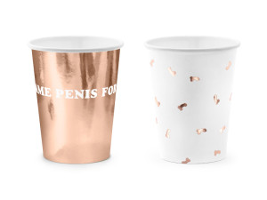 6szt Kubeczki Same penis forever, mix, 220ml