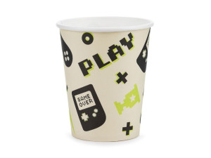 6szt kubeczki Gamer, 220 ml, mix