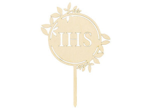 topper drewniany IHS 23cm