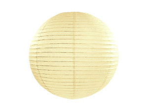 Lampion papierowy, kremowy, 20cm