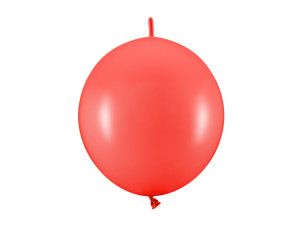 20szt Balony z łącznikiem, 28 cm, Pastel Poppy Red