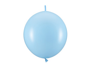20szt Balony z łącznikiem, 28cm, Pastel Baby Blue