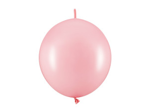 20szt Balony z łącznikiem, 28cm, Pastel Baby Pink