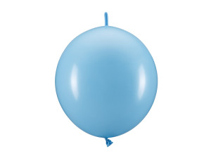 20szt Balony z łącznikiem, 33 cm, jasny niebieski