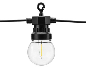 girlanda z żarówek led zewnętrzna(ip44) 5m czarna