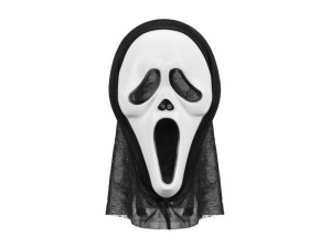 Maska Halloween z kapturem, 18x31cm, mix