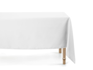 Obrus materiałowy biały 140 x 170cm