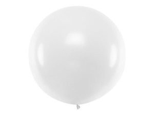 balon kula olbrzym 1m Pastel White