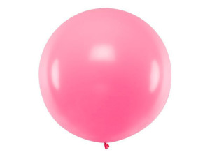 balon kula olbrzym 1m pastelowy różowy
