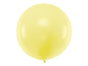 balon kula olbrzym 1m pastelowy Light Yellow