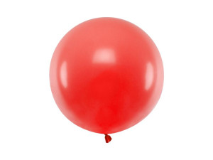 Balon okrągły 60 cm Pastel Poppy Red