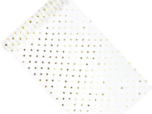 Organza z nadrukiem, biały, 0,36 x 9m