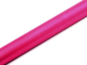 organza gładka 36cm*9m c. różowy