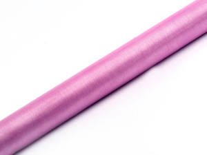 organza 36cm*9m różowy