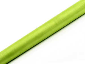 organza gładka 36cm*9m j. zieleń