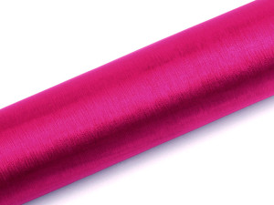 organza gładka 16cm*9m c. różowy