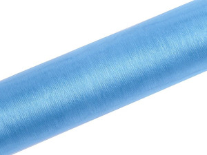 Organza Gładka, błękit 16cm*9m